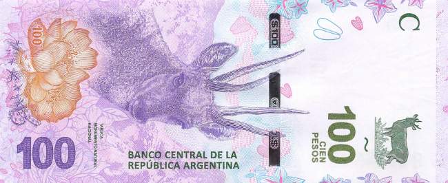 100 Pesos Argentinien 2018